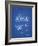 PP10 Blueprint-Borders Cole-Framed Giclee Print