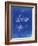 PP10 Faded Blueprint-Borders Cole-Framed Giclee Print