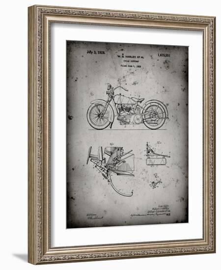 PP10 Faded Grey-Borders Cole-Framed Giclee Print