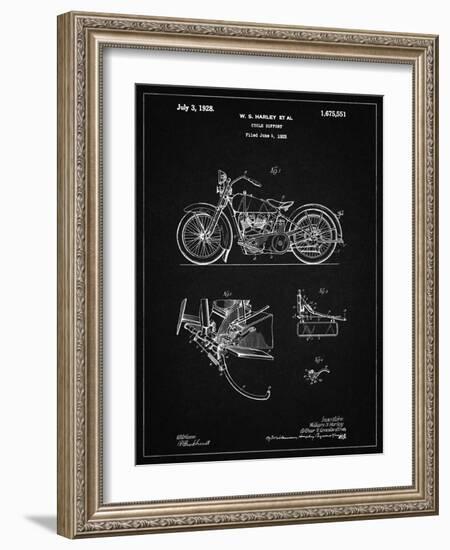 PP10 Vintage Black-Borders Cole-Framed Giclee Print