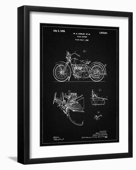 PP10 Vintage Black-Borders Cole-Framed Giclee Print