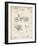 PP10 Vintage Parchment-Borders Cole-Framed Giclee Print