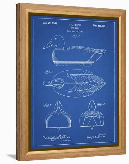 PP1001-Blueprint Propelled Duck Decoy Patent Poster-Cole Borders-Framed Premier Image Canvas