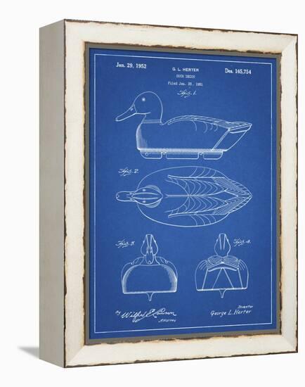 PP1001-Blueprint Propelled Duck Decoy Patent Poster-Cole Borders-Framed Premier Image Canvas