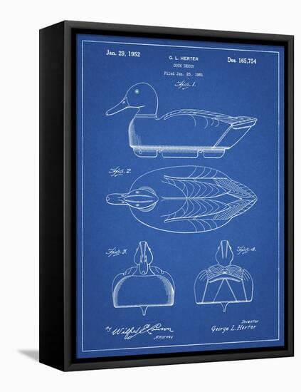 PP1001-Blueprint Propelled Duck Decoy Patent Poster-Cole Borders-Framed Premier Image Canvas