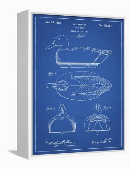 PP1001-Blueprint Propelled Duck Decoy Patent Poster-Cole Borders-Framed Premier Image Canvas