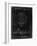 PP1003-Black Grunge Pumpkin Patent Poster-Cole Borders-Framed Giclee Print