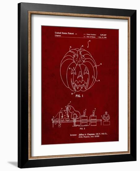 PP1003-Burgundy Pumpkin Patent Poster-Cole Borders-Framed Giclee Print