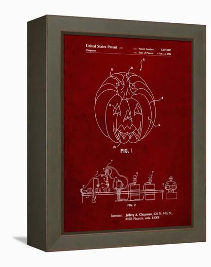 PP1003-Burgundy Pumpkin Patent Poster-Cole Borders-Framed Premier Image Canvas