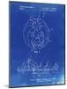 PP1003-Faded Blueprint Pumpkin Patent Poster-Cole Borders-Mounted Giclee Print