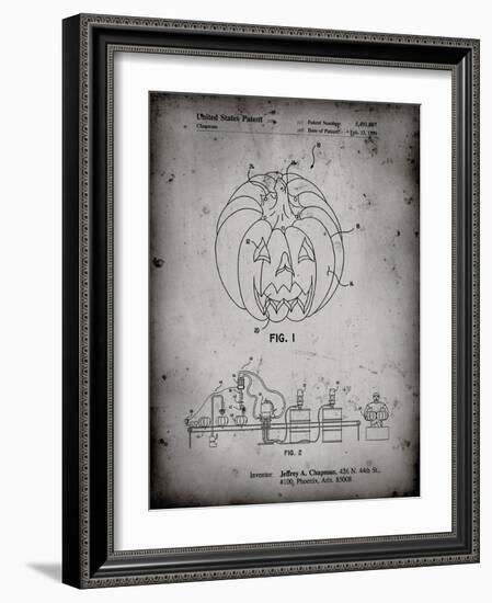 PP1003-Faded Grey Pumpkin Patent Poster-Cole Borders-Framed Giclee Print