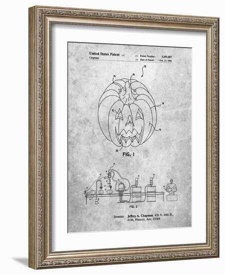 PP1003-Slate Pumpkin Patent Poster-Cole Borders-Framed Giclee Print