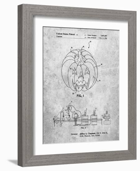 PP1003-Slate Pumpkin Patent Poster-Cole Borders-Framed Giclee Print