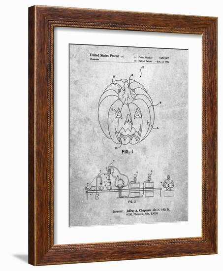 PP1003-Slate Pumpkin Patent Poster-Cole Borders-Framed Giclee Print