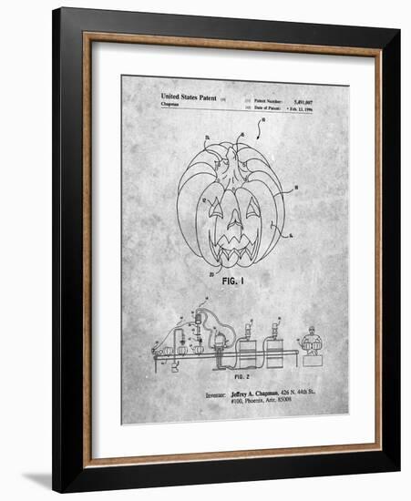 PP1003-Slate Pumpkin Patent Poster-Cole Borders-Framed Giclee Print