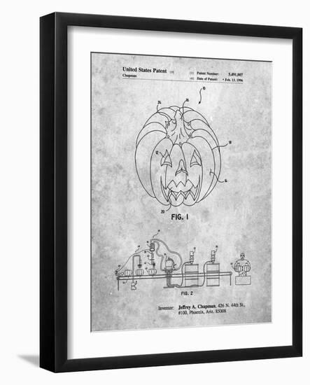 PP1003-Slate Pumpkin Patent Poster-Cole Borders-Framed Giclee Print