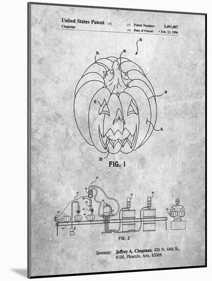 PP1003-Slate Pumpkin Patent Poster-Cole Borders-Mounted Giclee Print