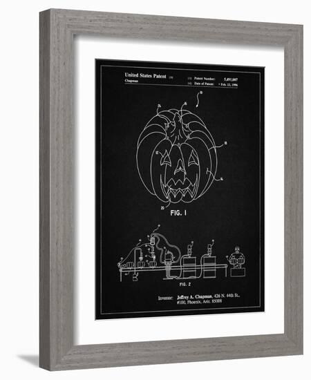 PP1003-Vintage Black Pumpkin Patent Poster-Cole Borders-Framed Giclee Print