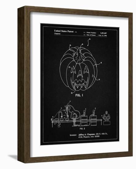 PP1003-Vintage Black Pumpkin Patent Poster-Cole Borders-Framed Giclee Print