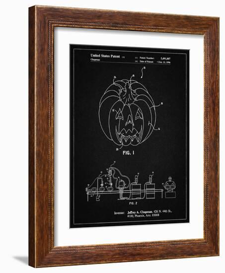 PP1003-Vintage Black Pumpkin Patent Poster-Cole Borders-Framed Giclee Print