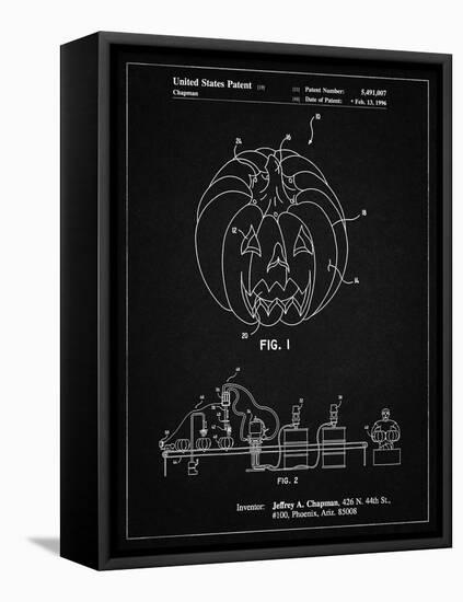 PP1003-Vintage Black Pumpkin Patent Poster-Cole Borders-Framed Premier Image Canvas