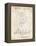 PP1003-Vintage Parchment Pumpkin Patent Poster-Cole Borders-Framed Premier Image Canvas