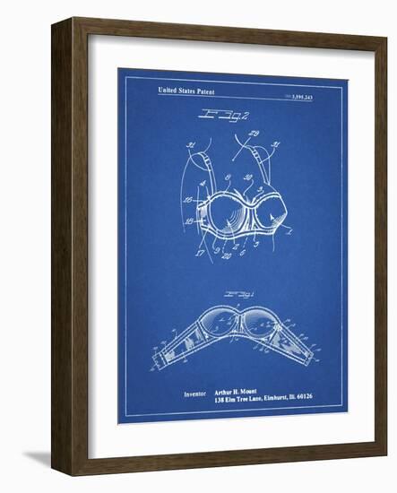 PP1004-Blueprint Push-up Bra Patent Poster-Cole Borders-Framed Giclee Print