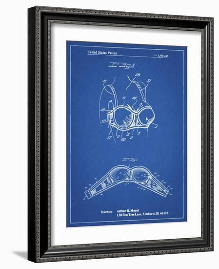 PP1004-Blueprint Push-up Bra Patent Poster-Cole Borders-Framed Giclee Print