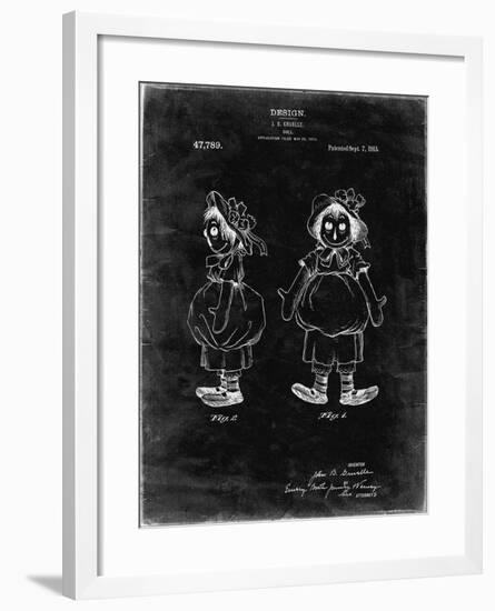 PP1005-Black Grunge Rag Doll Poster-Cole Borders-Framed Giclee Print