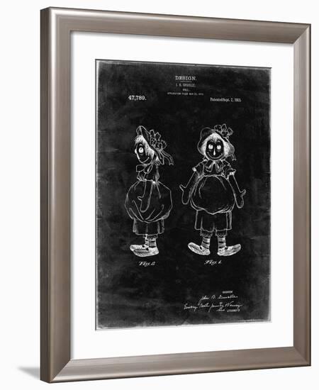 PP1005-Black Grunge Rag Doll Poster-Cole Borders-Framed Giclee Print