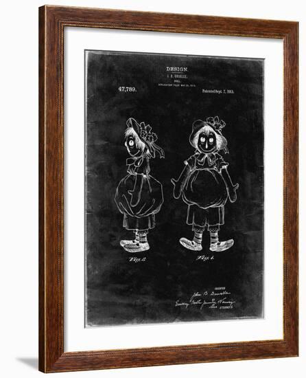 PP1005-Black Grunge Rag Doll Poster-Cole Borders-Framed Giclee Print