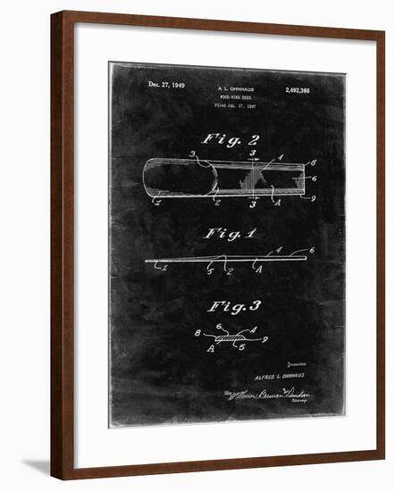 PP1010-Black Grunge Reed Patent Poster-Cole Borders-Framed Giclee Print