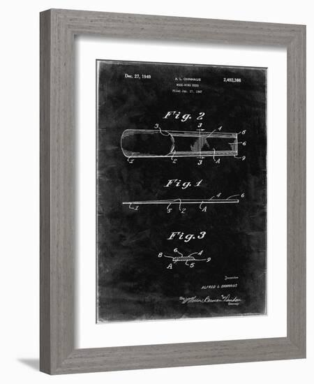 PP1010-Black Grunge Reed Patent Poster-Cole Borders-Framed Giclee Print