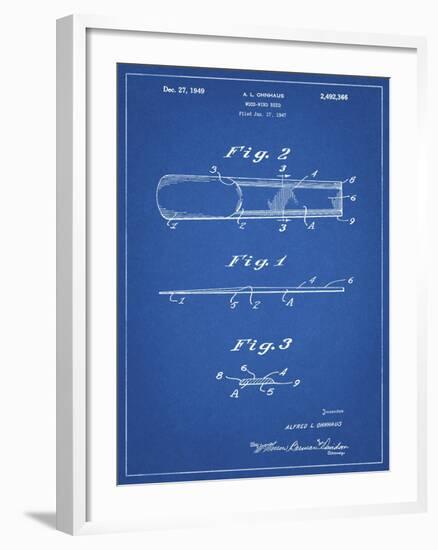 PP1010-Blueprint Reed Patent Poster-Cole Borders-Framed Giclee Print