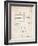 PP1010-Vintage Parchment Reed Patent Poster-Cole Borders-Framed Giclee Print