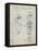 PP1011-Antique Grid Parchment Remington Electric Shaver Patent Poster-Cole Borders-Framed Premier Image Canvas