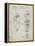 PP1011-Antique Grid Parchment Remington Electric Shaver Patent Poster-Cole Borders-Framed Premier Image Canvas