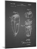 PP1011-Black Grid Remington Electric Shaver Patent Poster-Cole Borders-Mounted Giclee Print