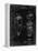 PP1011-Black Grunge Remington Electric Shaver Patent Poster-Cole Borders-Framed Premier Image Canvas