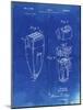 PP1011-Faded Blueprint Remington Electric Shaver Patent Poster-Cole Borders-Mounted Giclee Print