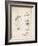 PP1011-Vintage Parchment Remington Electric Shaver Patent Poster-Cole Borders-Framed Giclee Print