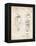 PP1011-Vintage Parchment Remington Electric Shaver Patent Poster-Cole Borders-Framed Premier Image Canvas