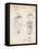 PP1011-Vintage Parchment Remington Electric Shaver Patent Poster-Cole Borders-Framed Premier Image Canvas