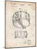 PP1018-Vintage Parchment Rogers Snare Drum Patent Poster-Cole Borders-Mounted Giclee Print