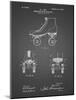 PP1019-Black Grid Roller Skate 1899 Patent Poster-Cole Borders-Mounted Giclee Print