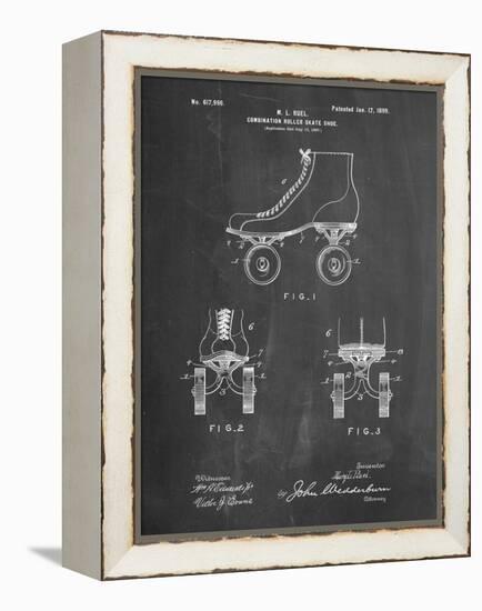 PP1019-Chalkboard Roller Skate 1899 Patent Poster-Cole Borders-Framed Premier Image Canvas