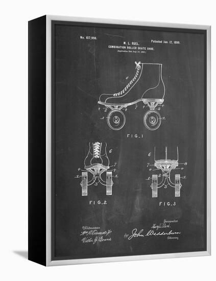 PP1019-Chalkboard Roller Skate 1899 Patent Poster-Cole Borders-Framed Premier Image Canvas