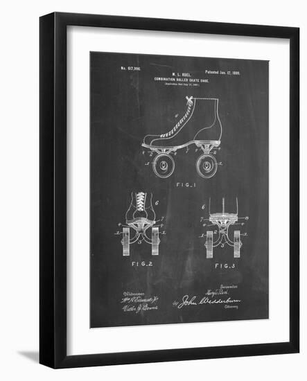PP1019-Chalkboard Roller Skate 1899 Patent Poster-Cole Borders-Framed Giclee Print