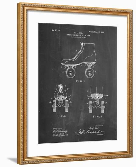 PP1019-Chalkboard Roller Skate 1899 Patent Poster-Cole Borders-Framed Giclee Print