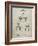 PP1019-Sandstone Roller Skate 1899 Patent Poster-Cole Borders-Framed Giclee Print